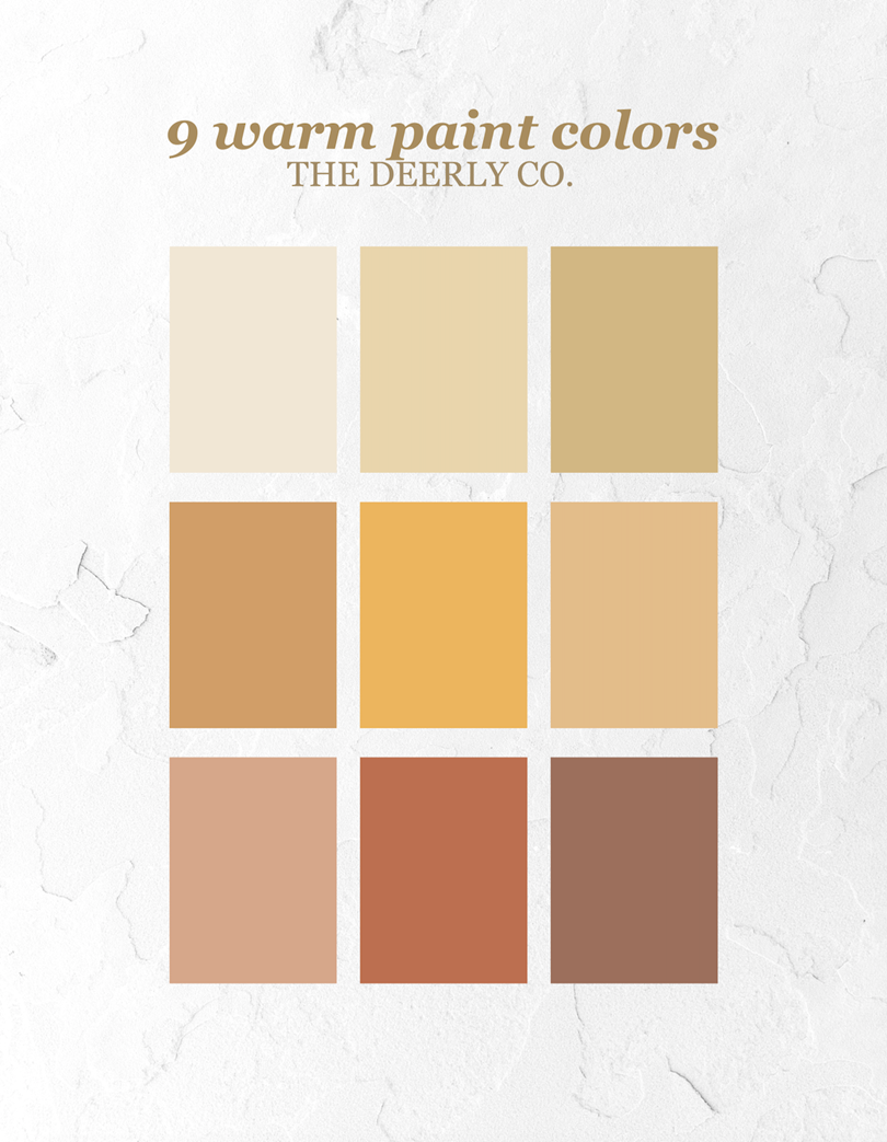 9 warm paint colours