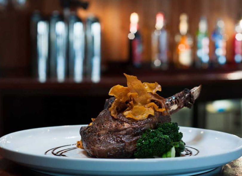 Mouthwatering steak ready to be consumed at Navajo Steakhouse.