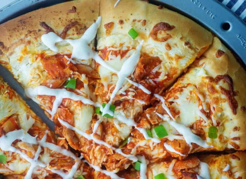 Buffalo chicken pizza.