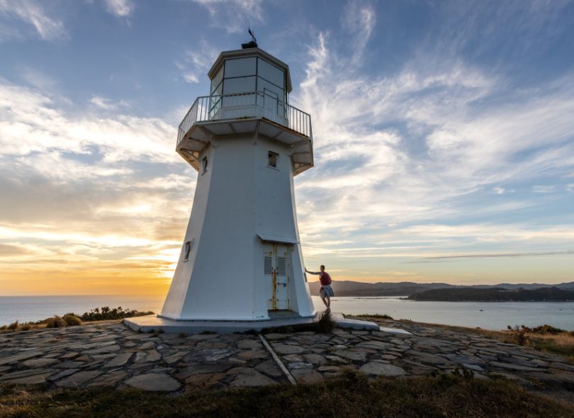 Pencarrow Lighthouse. Credit_Ryan O'Donnell and Heritage New Zealand Pouhere Taonga.