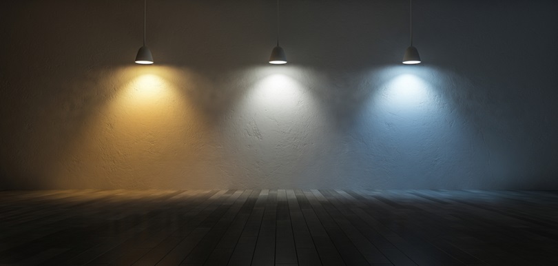 Warm toned light bulbs