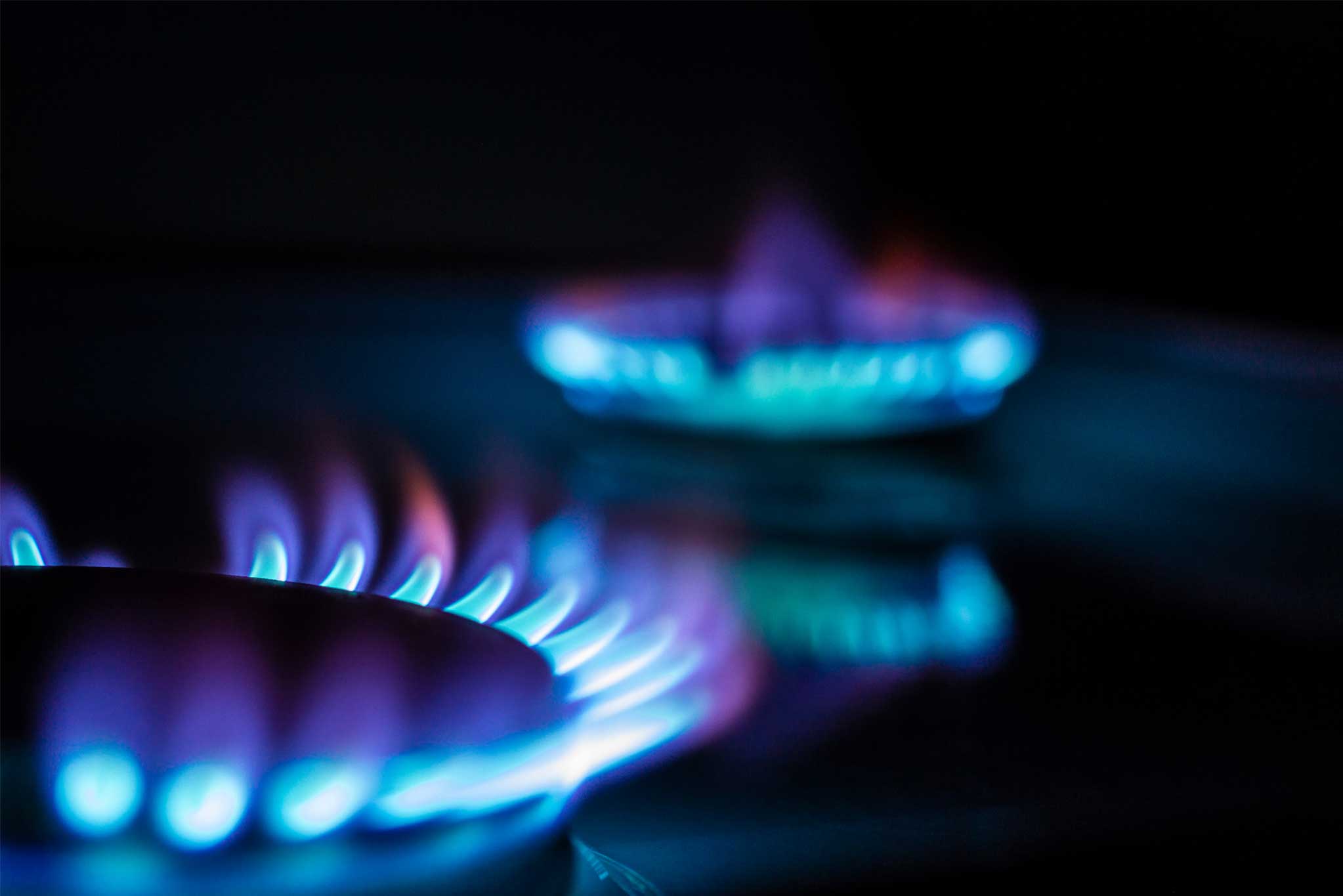 gas flames