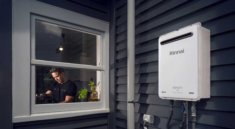 Rinnai gas hot water unit