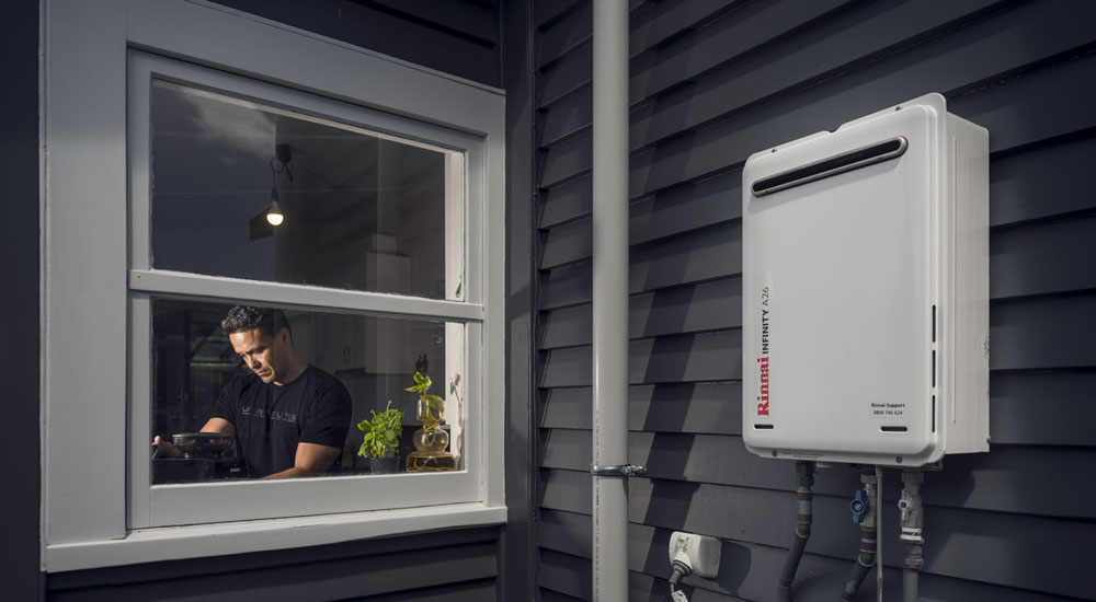 Rinnai infinity gas hot water unit