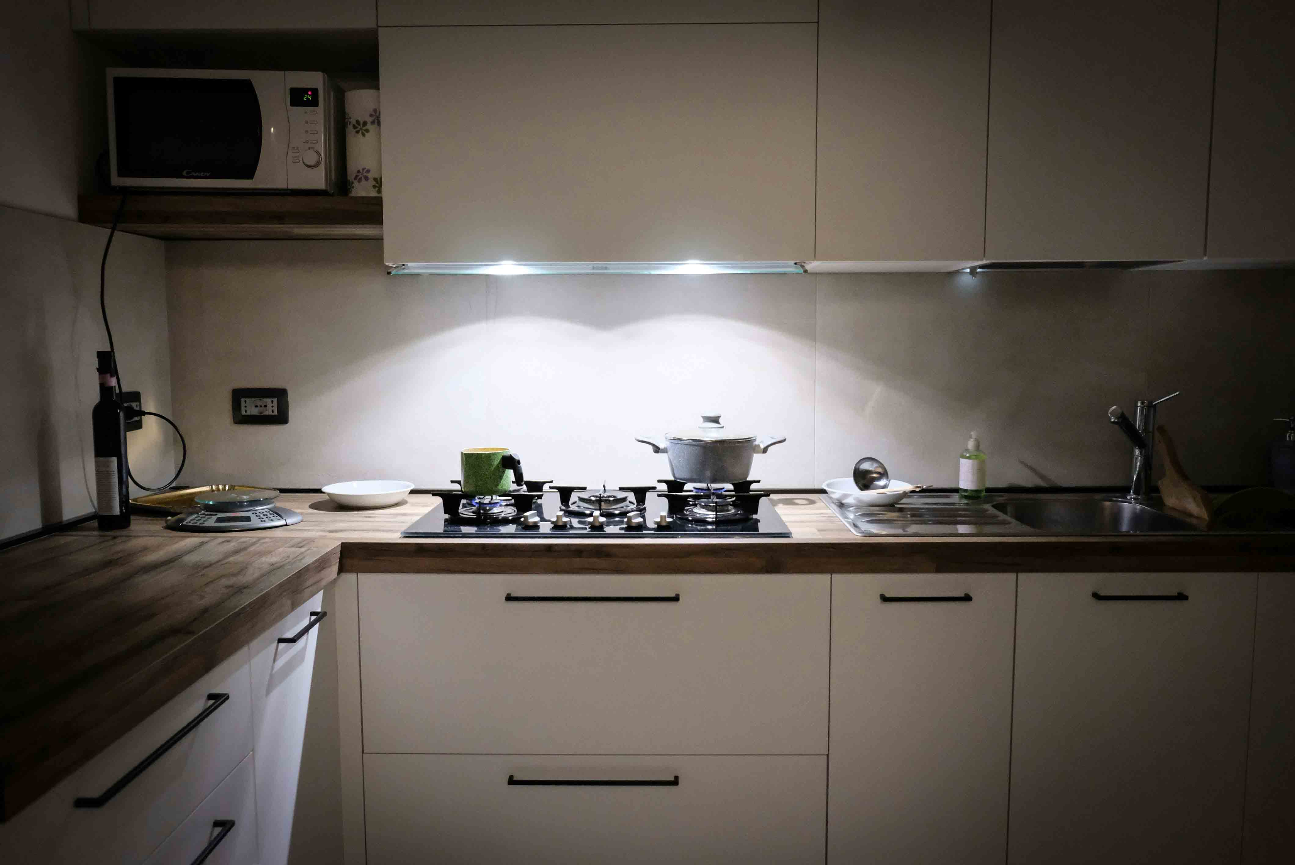 kitchen with gas hob