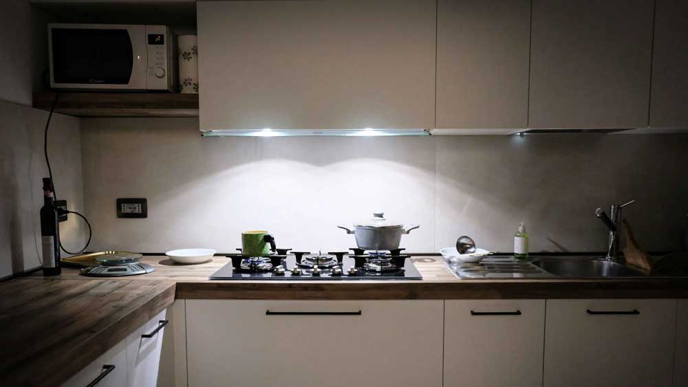kitchen with gas hob