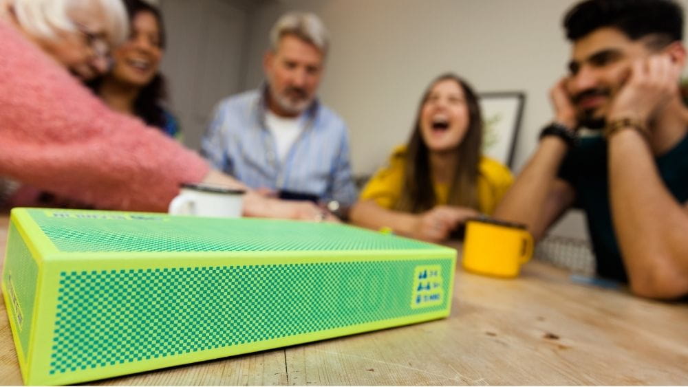 family playing game