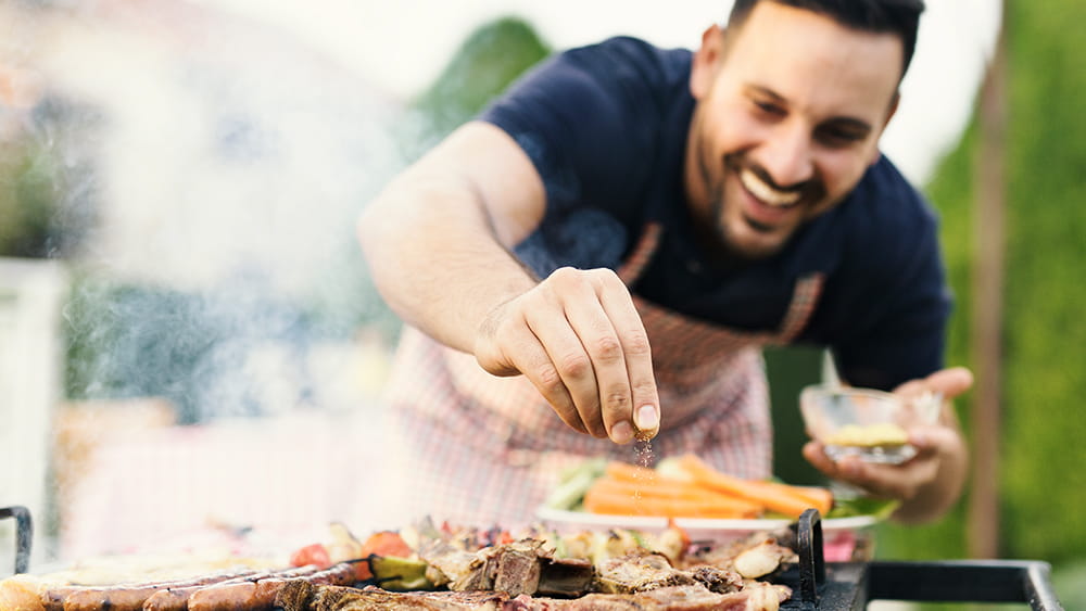 Man with bbq