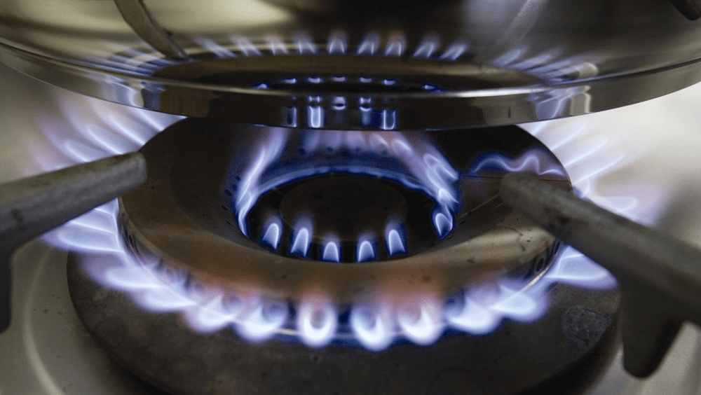 Gas hob flame