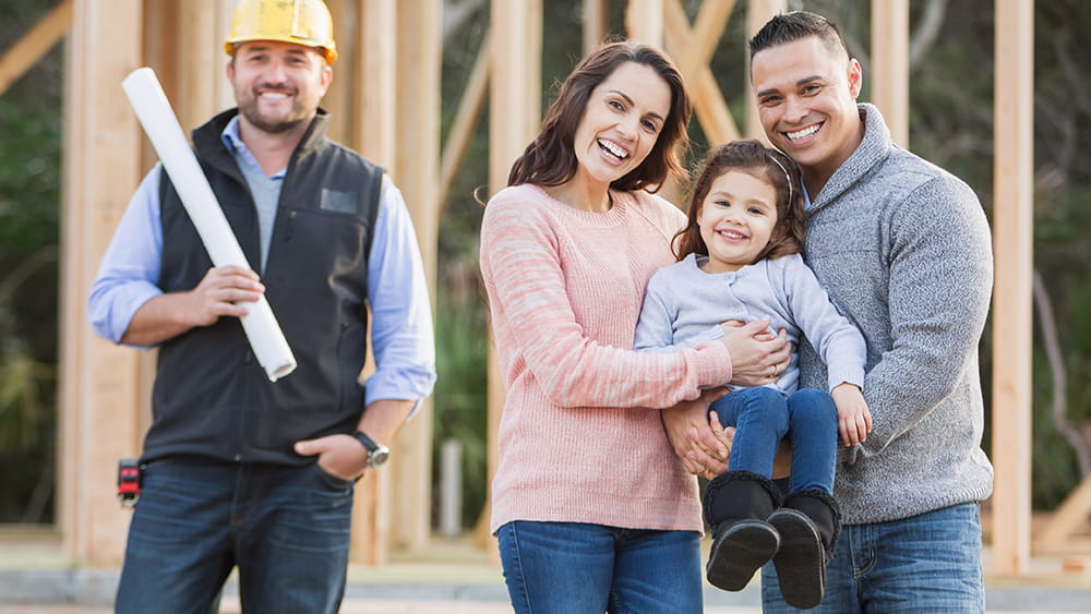 Family and builder planning for gas in new build